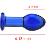 Glass Crystal Ball Anal Plug G-Spot Stimulator Butt Pleasure Wand