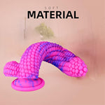 Monster Dildo Colourful Big Grain Corn Adult Sex Toy With Strong Suction Cup 8 Inch Flexible Soft Vegetable Dildos - Pink