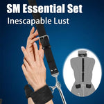 Anal Hook Sex Leash with Bondage Collar Handcuffs to Sex Self Bondage Set