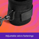 Handcuffs Adjustable Bondage Sex Restraints for Couples, Black