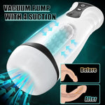 Automatic Sucking Male Masturbator?3 In 1 Male Stroker With 10 Vibration & 4 Suction & One-Click Climax, Hands Free Penis Pump With 3D Textured, Blowjob Toy Mens Adult Sex Toys For Men