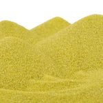 25 lb Bright Yellow Colored Craft Sand, Fine Grain & Colorfast