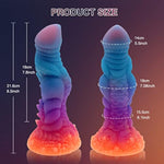 8.7" Luminous Monster Dildo With Big Knots, Fantasy Huge Thick Anal Dildos With Strong Suction Cup, Dragon Dildo For Women Sex G-Spot Vagin Play, Anal Toys For Men Gay, Adult Toys