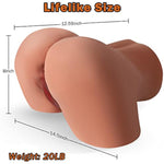 Sex Doll Life Size Sex Doll For Men Sex Dolls Full Size Sex Doll Torso Male Masturbator Stroker Realistic Sex Doll Big Butt Pocket Pussy Ass With Vagina Anal Adult Toys Male Sex Toys For Men - 20Lb
