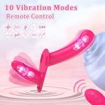 Strap On Dildo Strapon Vibrating Dildo Strap On Harness Double Dildos Lesbian Sex Toys Couples Adult Toys Adjustable Strapless Dildos 10 Vibration Remote Control Wearable Vibrator