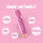 Vibrator Wand, Adult Sex Toys for Women, Vibrating Massager (Pink)