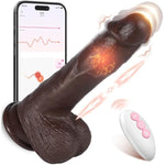 Black Dildo Sex Toys For Women - Silicone Vibrator Dildo Adult Sex Toys?Sex Machine 8 Inch Dildo Fake Penis Anal Dildo G-Spot And Couples With 5 Thrusting & Vibrators Modes Adult Sex Toys & Games