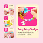Kids Jewelry Making Kit with 350+ Colorful Beads and Storage Case