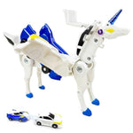 Collision Transforming Unicorn Car Toy – 2 Cars Crash & Transform Into Unicorn Robot Toys For Kids – Fun Gift For Boys & Girls, Birthday & Christmas