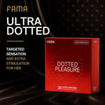 Natural Lubricated Dotted Condoms for Enhanced Sensation, 36 Count