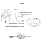 Male Chastity Device With Removable Pa Puncture Hinged Ring Small Cock Cage Sex Toy K1850 50Mm