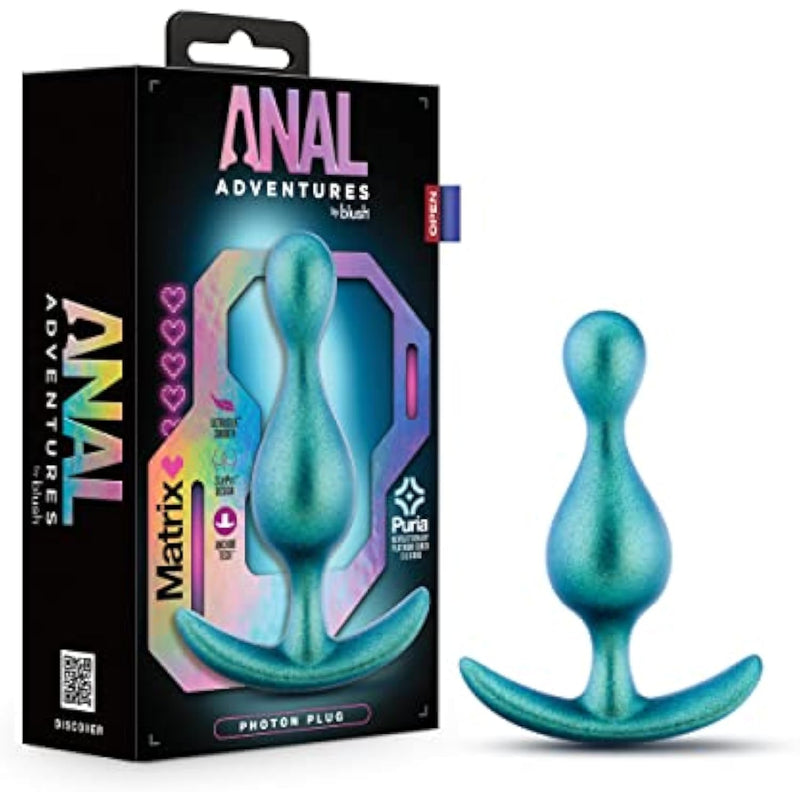Anal Adventures Matrix Photon Plug - Puria Silicone Anal Plug, Ultrasilk Smooth, Anal Sex Training Toys, Beginners Sex Toy For All Genders, Anal Dildo Stretcher