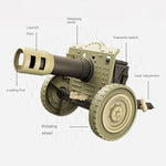 Mortar Launcher Playset, Push Tire Mortar Launcher For Kids, Boys, Girls And Adults