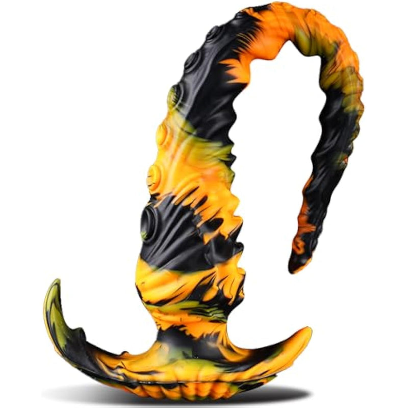 Long Tentacle Dildo Butt Plug, 13.6" Fantasy Monster Anal Dildo For Long-Term Wear, Soft Silicone Dragon Toys For Men Women Couples, Prostate Massager Anal Plug Adult Sex Toy