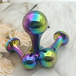 Butt Plug Expansion Kit 3Pcs - Stainless Steel Anal Trainer Set For Adults, Graduated Sizing Anal Plugs With Flared Base, Men Women Use (Colorful)