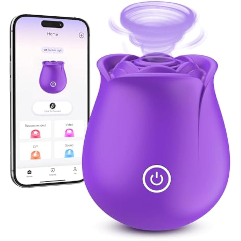 Sucking Vibrators Rose Toy - Rose Sex Toy Vibrator Stimulator With 6 Suction & Vibrating Modes, Sex Toys Clitoral Nipple G Spot Vibrators, Adult Sucking Sex Machine For Woman Couples & Games