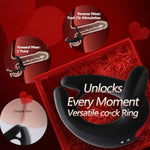 Vibrating Penis Ring Vibrator With 10 Vibrations, Cock Ring Sex Toys For Men?Couples Male Adult Sex Toys & Games- Adult Male Sex Toy For Longer Harder Stronger, Double Penis Vibrators