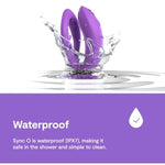Sync O Couples Vibrator | Wearable Remote Control Vibrating Adult Toys | 10 Vibrations | App Controlled G Spot & Clitoral Stimulator | Vibrators For Women | Personal Massager Sex Toy | Purple