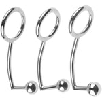 Anal Hook Stainless Steel Rope Hook With Ring Bondage Fetish Toy For Unisex Adult Butt Plug Prostate Massage G-Spot,45Mm