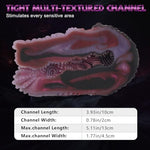 Male Masturbator Sex Toys, Monster Pocket Pussy with 3D Texture Tunnel