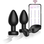 App Anal Expansion Butt Plug Vibrating Silicone Anal Plug With Jewel Base Vibration Anal Butt Plug Sex Toys