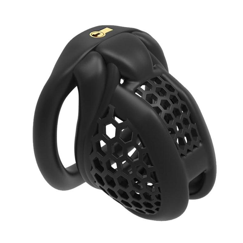 Micro Chastity Cage Small Flat Chastity Cage Sissy Chastity Device For Men Bdsm Penis Cage Sex Toys For Couples (Flat Ring,Micro)