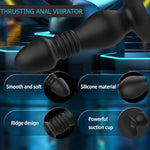 Thrusting Anal Vibrators Anal Plug Sex Toys Vibrating Butt Plug With 10 Vibrations And 10 Thrust Modes And Powerful Suction Cup Prostate Massager For Men Women Couples Adults