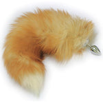 Fox Tail Anal Butt Plug G-Spot Stimulating Great Pleasure Valentine'S Sex Toy(Yellow)