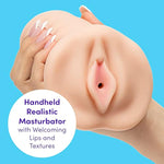 Thrust Pro Ultra Holly Male Masturbator - 6 Inch Realistic Tight Vagina With Textured Canal - Vibrator Compatible Male Sex Toy - Self Pleasure Sex Toys For Men - Waterproof - 480G - Flesh
