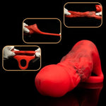 Cock Ring Penis Extender Sleeve Silicone Penis Ring For Men Erection Sex Delay Ejaculation Sex Toys For Couples Adult Pleasure