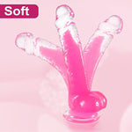 8.5 In Glow In The Dark Dildo,Big Jelly Dildo With Strong Suction Cup For For Men Women