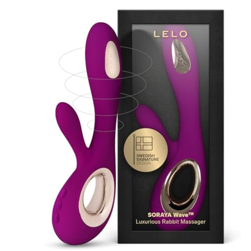 Soraya Wave Luxurious G Spot Rabbit Vibrator Sex Toy, Vibrators For Women With Unique Wavemotion Technology Thrusting Vibrator For A Full Body Pleasure Experience, Adult Sex Toy, Deep Rose