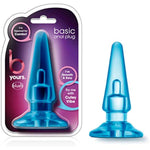 B Yours Basic Anal Plug - Tapered Tip For Easy Insertion - Base Anchors Plug Outside The Body - 4 Inch Length And 1.25" Width - May Be Used With Blush Cutey Vibe - Sex Toy For Adults