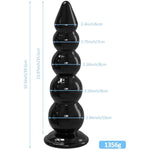15.5Inch Huge Long Anal Beads Butt Plug, Thick Anal Plug Dildo With Strong Suction Cup, Giant Prostate Massage For Deepest Sex, Anal Training Adult Sex Toy & Games For Men Women Couple