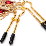 2Pcs Bdsm Nipple Clamps Adult Toys, Nipple Toys Nipple Clips Women Sex Toys With Jewelry, Adjustable Breast Clamps Female Sex Toys, Nipple Corrector Adult Sex Toys & Games For Couples