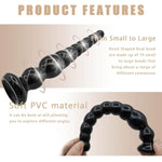 Anal Plug,Butt Plug,Anal Beads,Anal Toys,Anal Sex Toys For Men,Women,Sex Toy For Vagina,Long Butt Plugs,Anal Training For Anal Trainer,Anal Bead For Couples,G Spot Beads Toy, Black