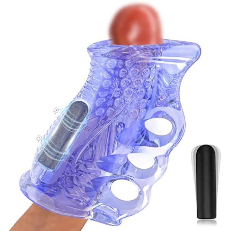 Male Masturbator Sex Toys For Men With Mini Bullet Vibrator, Vibrating Pocket Pussies Male Stroker Penis Vibrator, Blowjob Toy Masturbation Cock Sleeve Sex Machine Mens Adult Sex Toy Games
