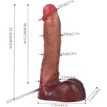 Ultra Realistic Flesh Dildo, Feel Like Real Skin Dildo Flexible, Squirting Dildo Set, 8.5 Inch Big Ejaculating Fantasy Cute Dildo, Ejaculation Fake Penis Adult Sex Toy For Women