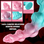 7.5" Monster Dildo Fantasy 3 Knots Dildo, Soft Silicone Anal Knotted Horse Dildo, Small Dog G-Spot Dildo With Big Suction Cup,Anal Sex Toy For Beginners, Adult Sex Toys & Games For Women, Men, Gay