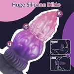 7.6'' Thick Dildo, Huge Monster Dildo, Knot Dildos With Suction Cup, Purple Fantasy Sex Toy For Clitoral Vaginal Anal Stimulation, Silicone Thick Anal Dildos For Women, Men, Couples Adult Toys