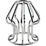 Metal Hollow Tunnel Butt Plug Speculum Stainless Steel Anal Plug Anus Peep Adult Sex Toy(L)