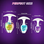 Anal Plug Prostate Massager Silicone Butt Plug With Crystal Ball And Curved Base &11.4-Inch Soft Liquid Silicone Anal Plug,Super Long Dildo, Unisex