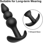 Anal Butt Plug Set For Comfortable Long-Term Wear 3Pcs Silicone Anal Sex Toys With Flared Base Anal Butt Trainer Kit Prostate Massage For Men And Women (Black)