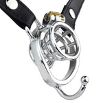 Inverted Chastity Cage Sex Toys Male Chastity Device Penis Cage Made Of Stainless Steel Metal Cock Cage With Invisible Lock And Belt For Male Penis Restraints Breathable Cutout (1.77In,B)