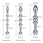 Urethral Sounds Stainless Steel Penis Plug Training Urinary Dilator Urethra Masturbation Rod Bladder Stimulation Sex Toy For Men (4 Beads 0.31Inch)