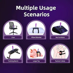 Suction Cup Dildo Mount Harness Riding Strap On Harness Holder Leather Platform Base Adjustable Saddle for Seat Chair Swing Pillow Sofa Cushion Solo Couples Beginner Hands Free Play Sex Toy Games