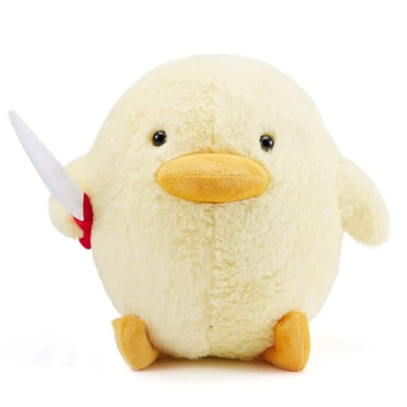Cute Duck Plush With Knife Duck Stuffed Animal Plush Toy Throw Pillow Plushies Doll Toys Gift For Boys Girls Adults (Duck-With Knife)