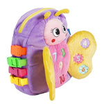 Blossom Butterfly Toddler Backpack With Buckles And Toddler Learning Activities And Sensory Toys For Toddlers 1-3, Travel Essentials & Road Trip Activities For Fine Motor Skill Development