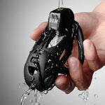 4 Sizes Xs/S/M/L Resin Cock Cage Chastity Device Set, Breathable Chastity Lock 3D Penis Cage With 3 Different Size Rings Men Abstinence Penis Bondage Male Adult Sex Toys For Penis Exercise (L)