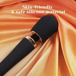 Wand Vibrator Kit For Couples, Powerful Cordless Vibrating Wand With 3 Attachments For Clitoral, G-Spot & Anal Stimulation, 5 Vibration Modes & 3 Speeds, Adult Sex Toys For Women & Partner
